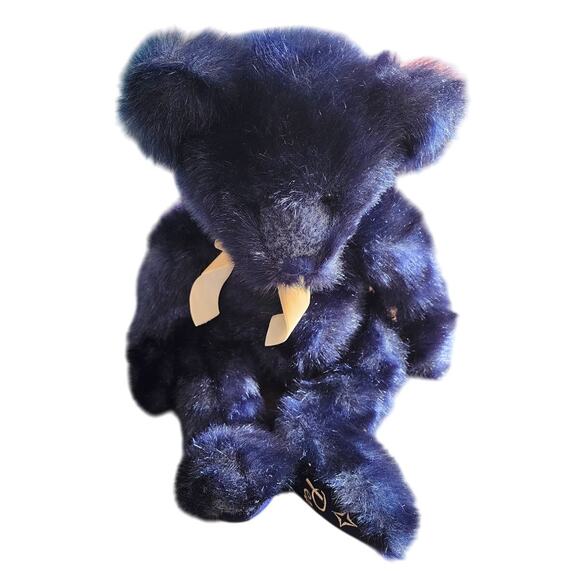Russ Berrie Alleluia Dark Blue Plush Stuffed Animal Bear Peace - Picture 2 of 7